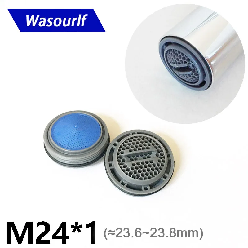 WASOURLF 2 PCS Water Saving Faucet Aerator M24 Male thread Tap Device Kitchen Bath Tap Accessories Detachable Fittings Bathroom