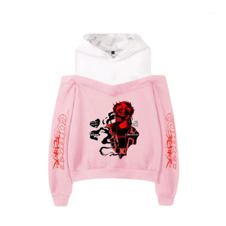 Corpse Husband Merch Sexy Off Shoulder Hoodies Women Fashion Hooded Sweatshirt 2021 Hot Sale Streetwear Clothes