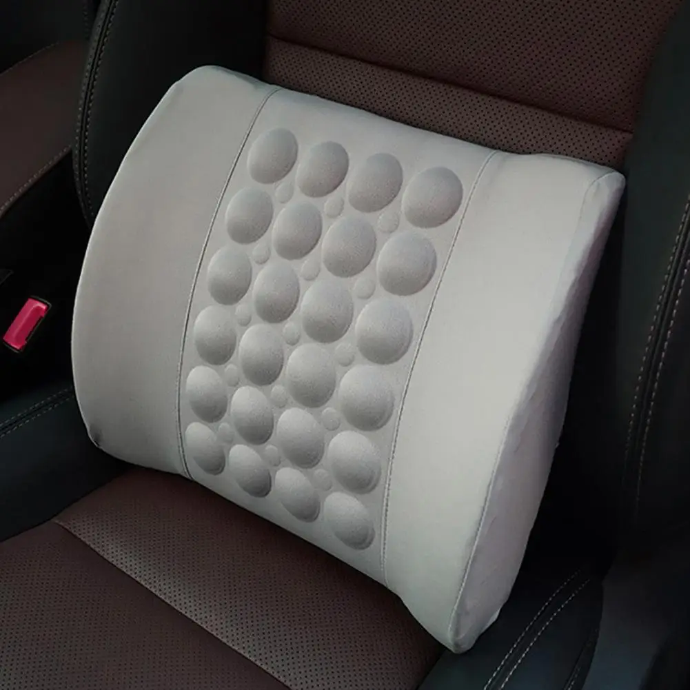

Electric Vibration Car Massager Waist Pillow Back Lumbar Supporting Pillow Cushion Seat Essential Accessories