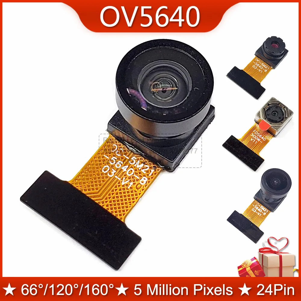 OV5640 Camera Module 222 200 100 66 120 160 Degrees Wide Angle 24PIN 0.5MM Spacing DVP MIPI