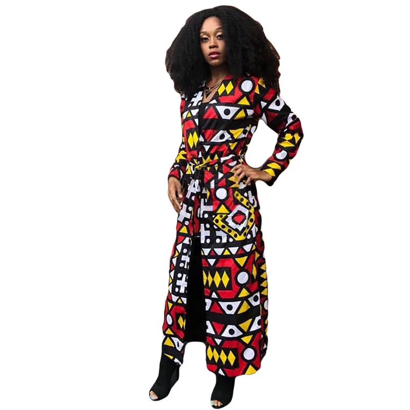 Autumn Polyester African Coat For Women Dashiki New Style Spring Dress African Clothes Fashion Africaine Femme Africa Clothing