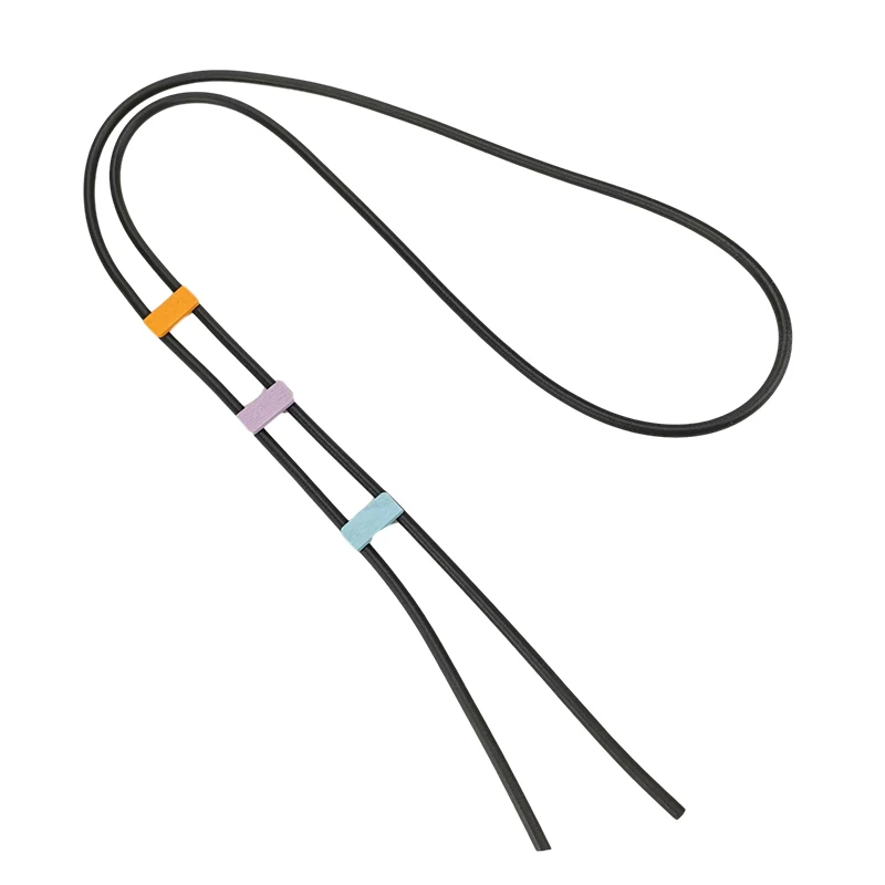 UKEBAY New Long Necklace Simple Chains Rubber Jewelry Wood Jewelry Women Statement Necklaces Rubber Meterial Black Necklace Gift