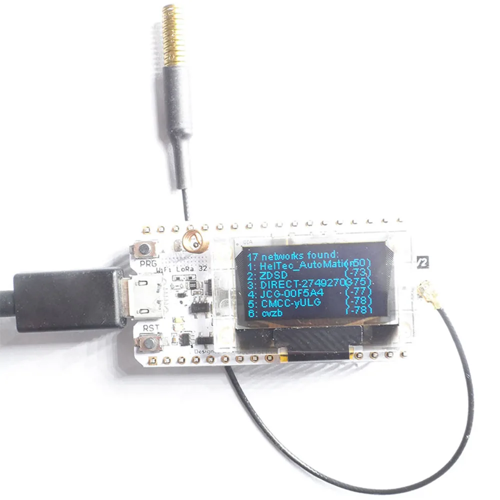 Taidacent 0.96 Inch Oled Display Things Network Node Wifi IOT Lorawan Module Lora Gateway 433mhz Esp32 Lora Sx1278