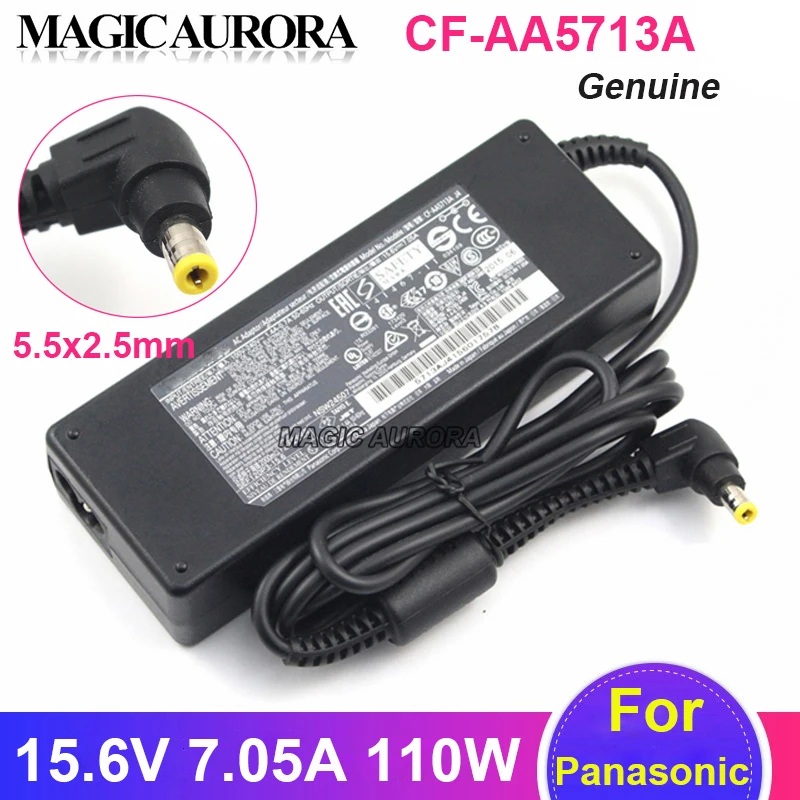 Original 15.6V 7.05A CF-AA5713A AC Adapter Charger For Panasonic TOUGHBOOK CF-52 CF-53 CF-AA5713A M1 M3 M5 CF-AA5713A2E