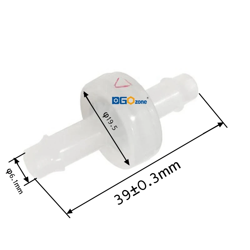 1/4 "kunststoff Ozon Überprüfen Ventil membran PVDF nicht rückkehr ventil reator de ozônio retorno KH-CDP2 DGOzone hersteller – Detail 3