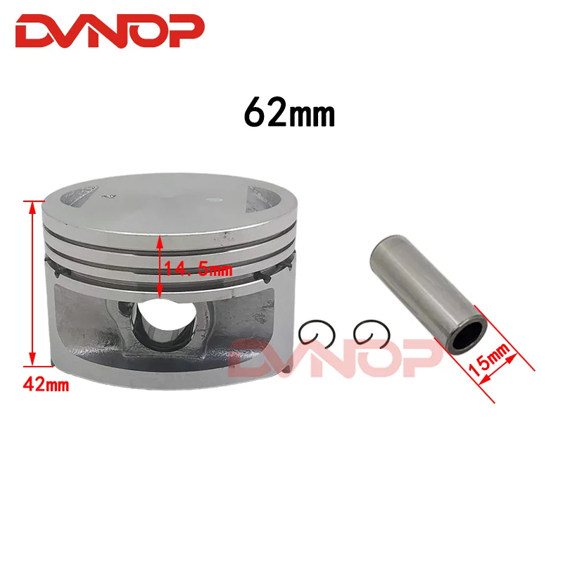 Motorcycle 62mm Piston 15mm Pin Ring 1.0*1.0*2.0mm Set For Zongshen Tsunami CG200 200 Piaggio PZ150 PZ 150 Egine Spare Parts