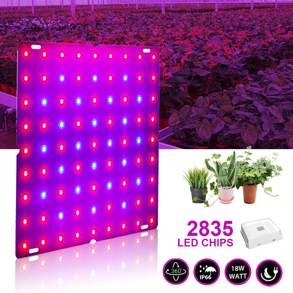 Full Spectrum LED Grow Light Growth Lighting Hydroponics Plant Lamp 265V Phytolamp For Plants SMD2835 Lamp Beads Quantum Board