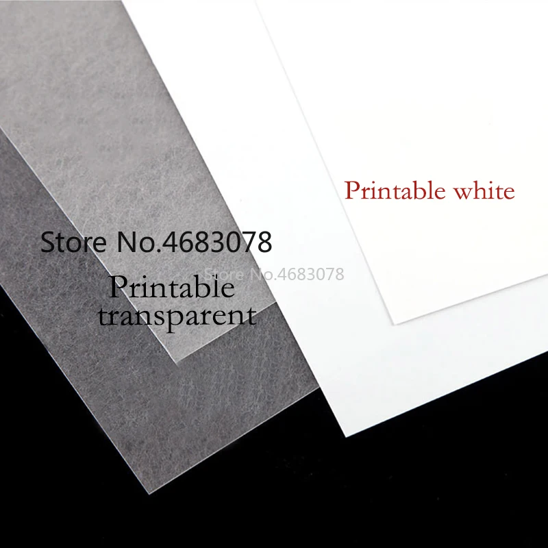 10Pcs A4 Inkjet Printing Shrinks film Plastic Sheet DIY Creative decorating printable shrink films 0.3mm thickness Two sided pri