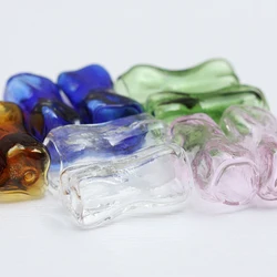 DIY Supply-2 Pieces Hand Craft Glass Spacer Beads - 31x13mm (G306-1)