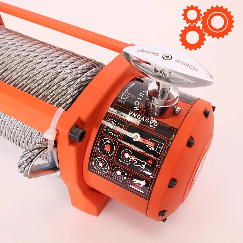 Argano auto 12v 13500lb argano elettrico Heavy Duty ATV rimorchio cavo in acciaio ad alta resistenza telecomando Set argano elettrico