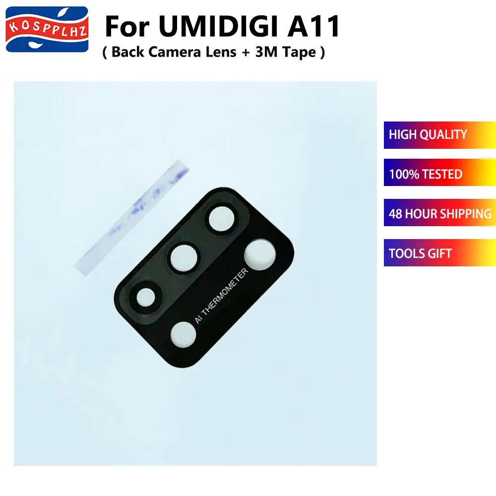 For UMIDIGI A9 Pro A7 Pro / A11Pro max / Bison / Bison X10 / A11 / A7S / Back Camera Lens Glass Cover Lens Original New + Glue