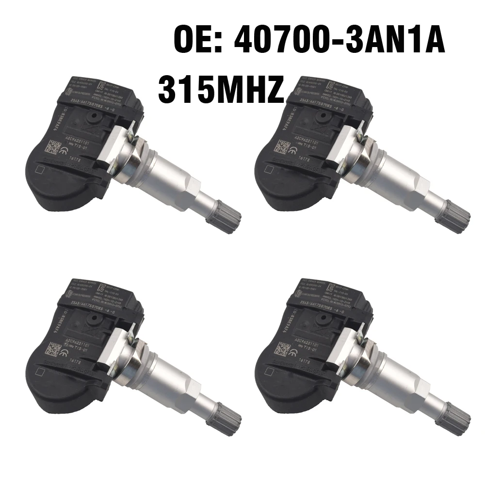 

4PCS Car Tire Pressure Monitor Sensor TPMS 40700-3AN1A for Nissan Juke Cube Versa Leaf Sentra