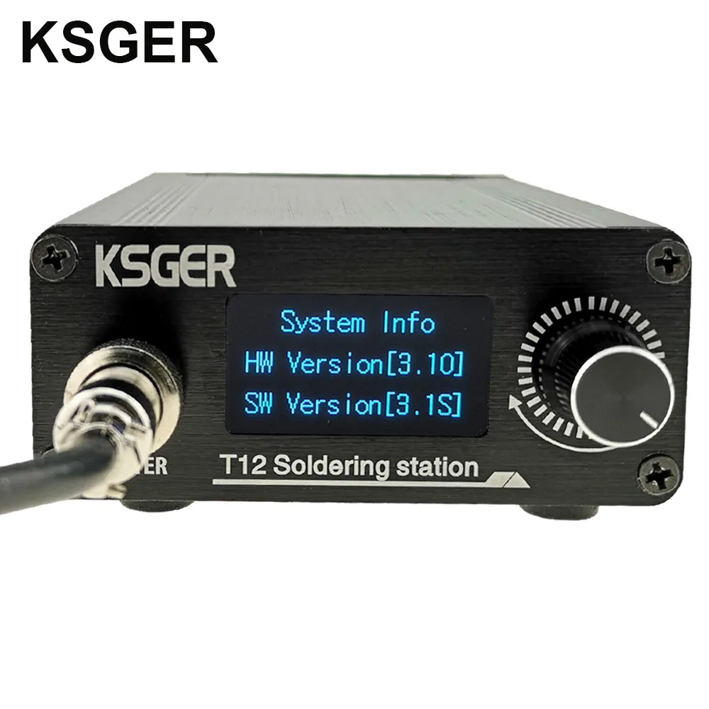 KSGER STM32 V3.1S T12 Soldering Station OLED DIY Aluminum Alloy FX9501 Handle Electric Tools Holder Auto-sleep T12 Iron Tips