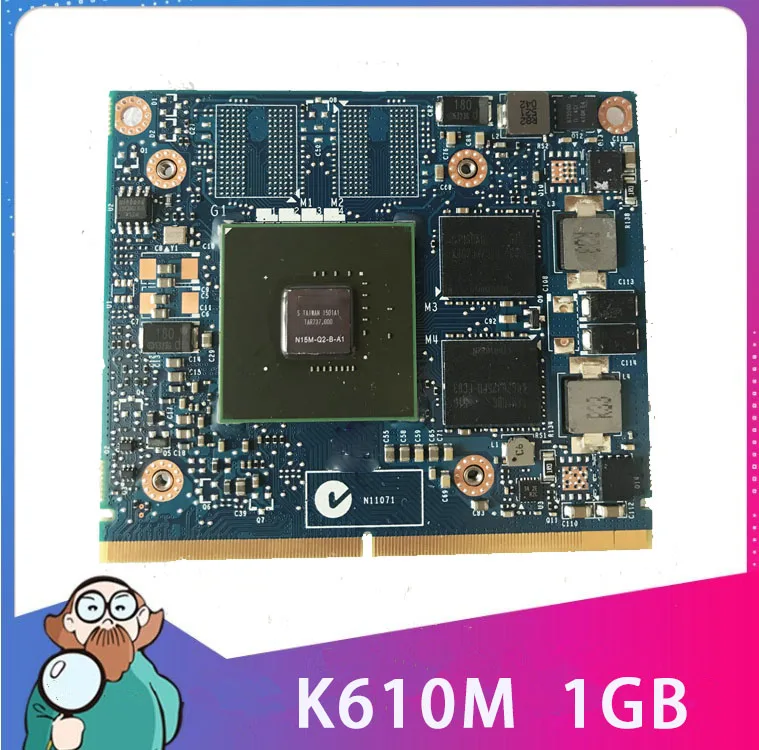 

Original K 610M K610M 1GB N15M-Q2-B-A1 Video Display Vga Card For Laptop HP ZBook 15 17 Imac A1312 A1311 Test 100%