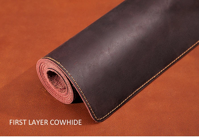 HUMERPAUL Portable Large Mouse Pad Gamer Cowhide Leather Desk Mat Computer Mousepad Keyboard Table Cover for PC Laptop Waterproo