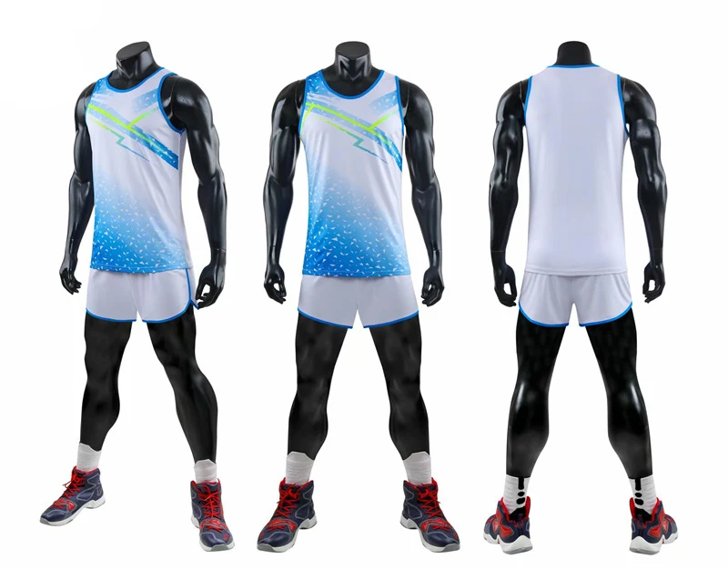 Conjunto de ropa deportiva de competición para hombre y mujer, Camisetas y pantalones cortos para correr, traje de carrera de Sprint, ropa de Maratón