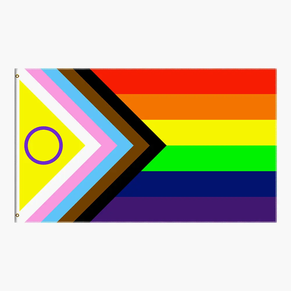 rainbow Pride Flag 90x150cm polyester hanging banner Better Represent Intersex People LGBT Rainbow Flags dream smp flag