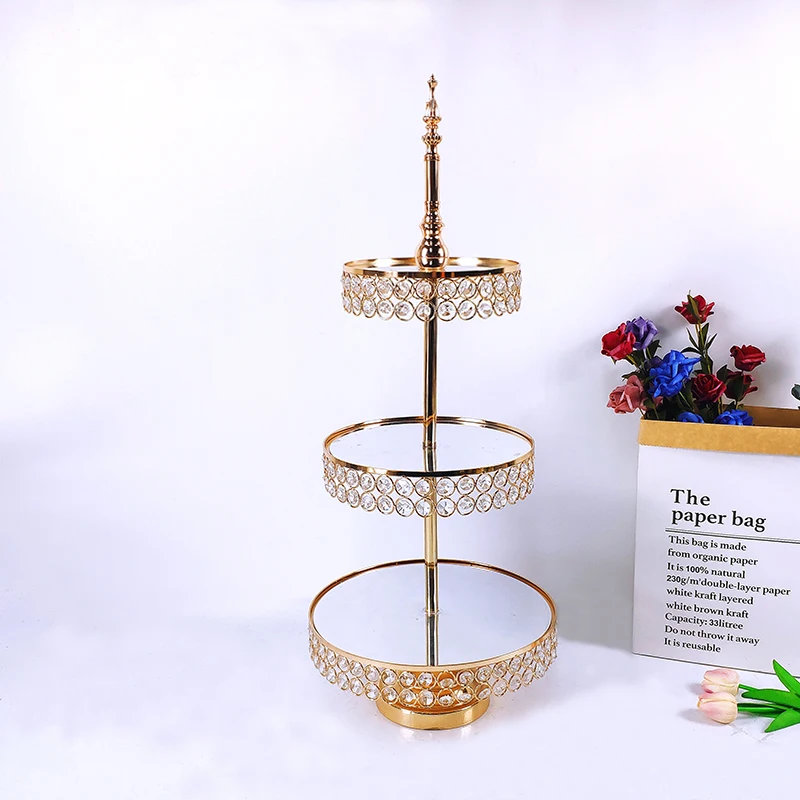 DIY 1PCS cake stand  Wedding Display crystal cupcake tray cake tools home decoration dessert table decorating party suppliers