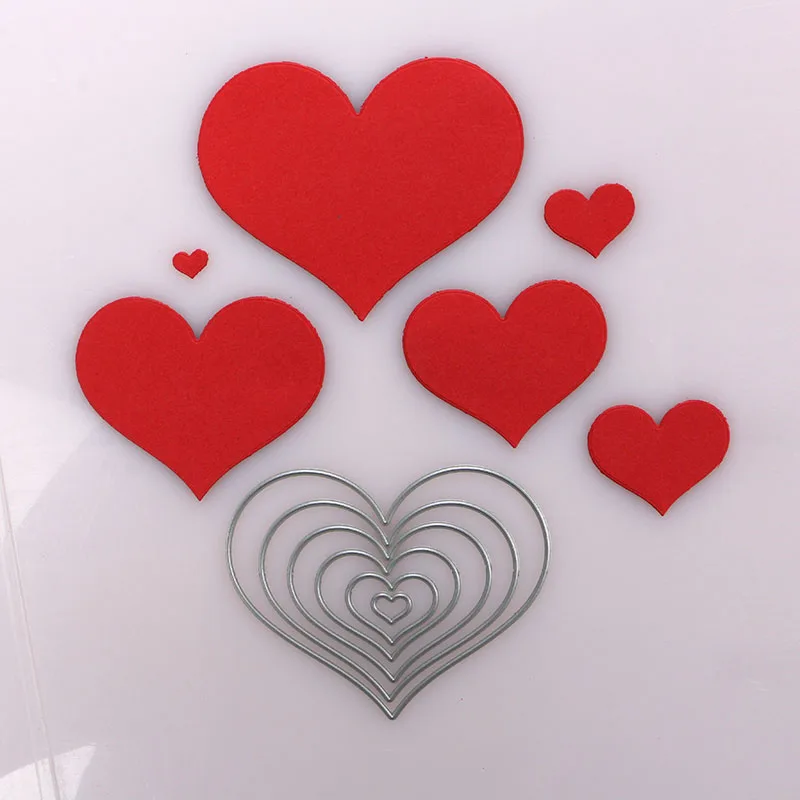 DUOFEN METAL CUTTING DIES hearts tags and labels love frame for DIY papercraft projects Scrapbook Paper Album greeting cards