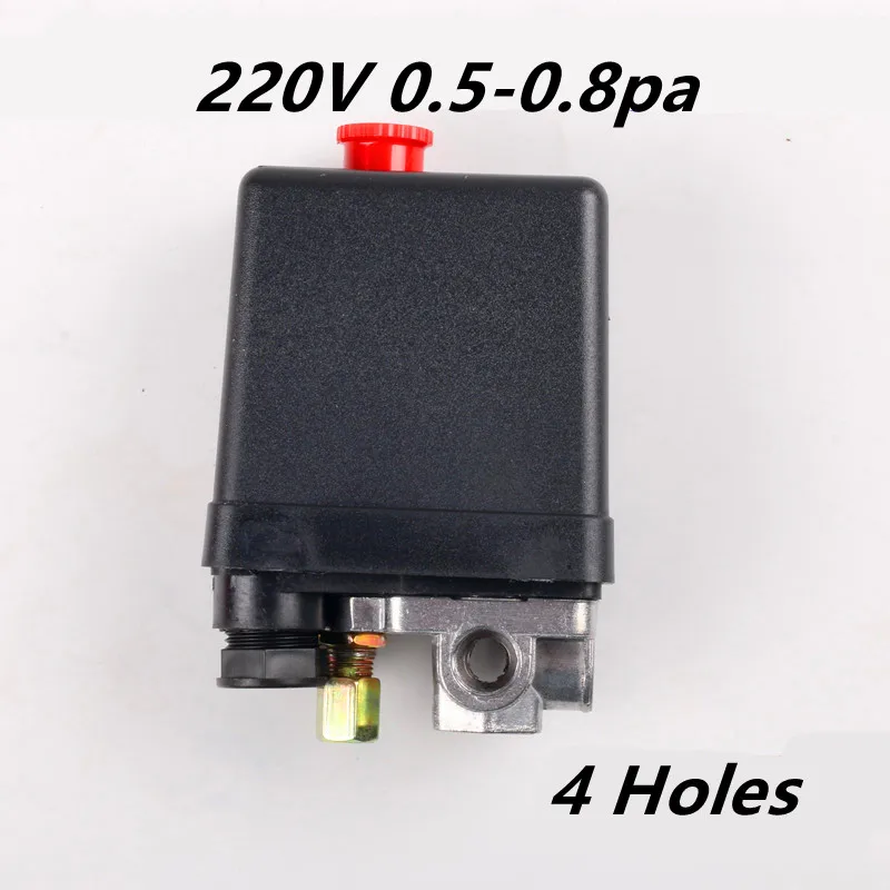 

3-фазный 220-240 В 5-8 кг 15 А 125PSI 8 бар воздушный компрессор, переключатель давления, регулирующий клапан, 3 фазы, 380 В, 20 А