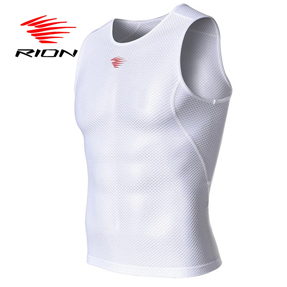 RION Men\'s Tank Top Sleeveless Vest Breathable Quick Dry Sweat Cycling Active Tops  Fitness Gym Summer Male Shirts