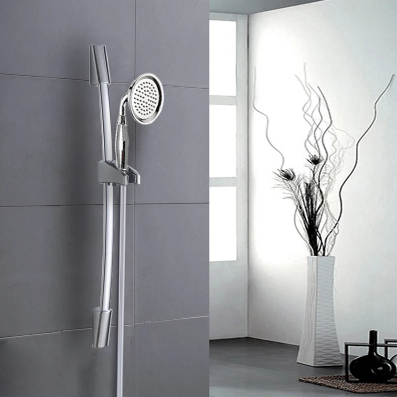 Hand Shower Bar Column Sliding Set Movable Adjustable Wall Mounted with Bracket Holder Set