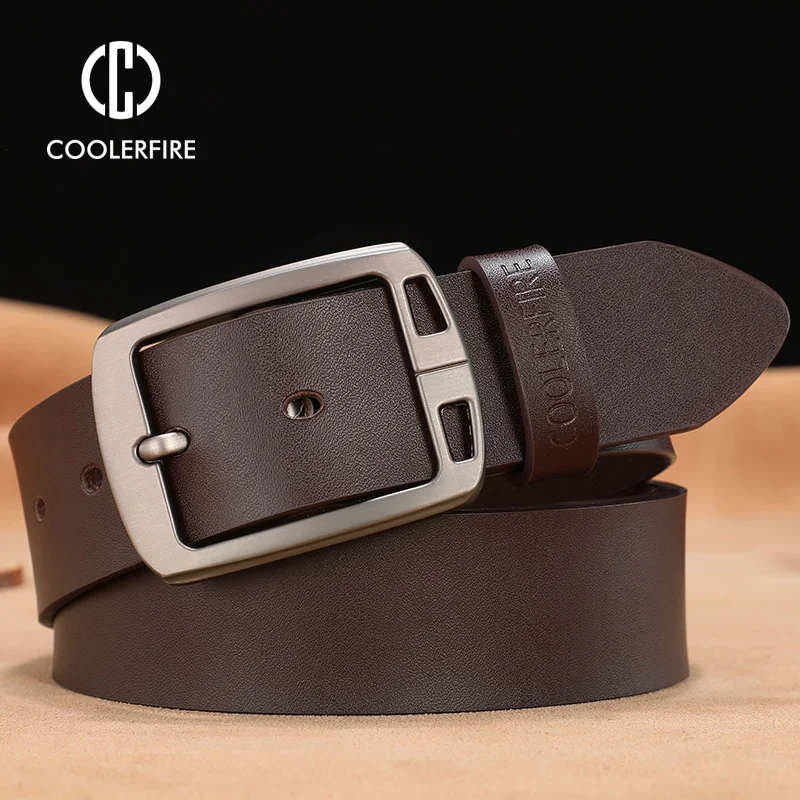 Ceinture en cuir de vachette véritable pour hommes cowboy de luxe sangle marque mâle vintage chic jeans concepteur de ceinture pour les hommes de