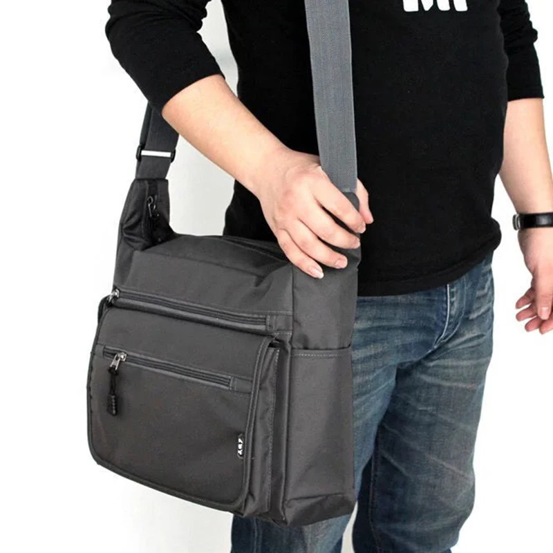 Men\'s Shoulder & Messenger Bag Oxford Cloth Material British Casual Style High Quality Design Multi-function Large Capacity