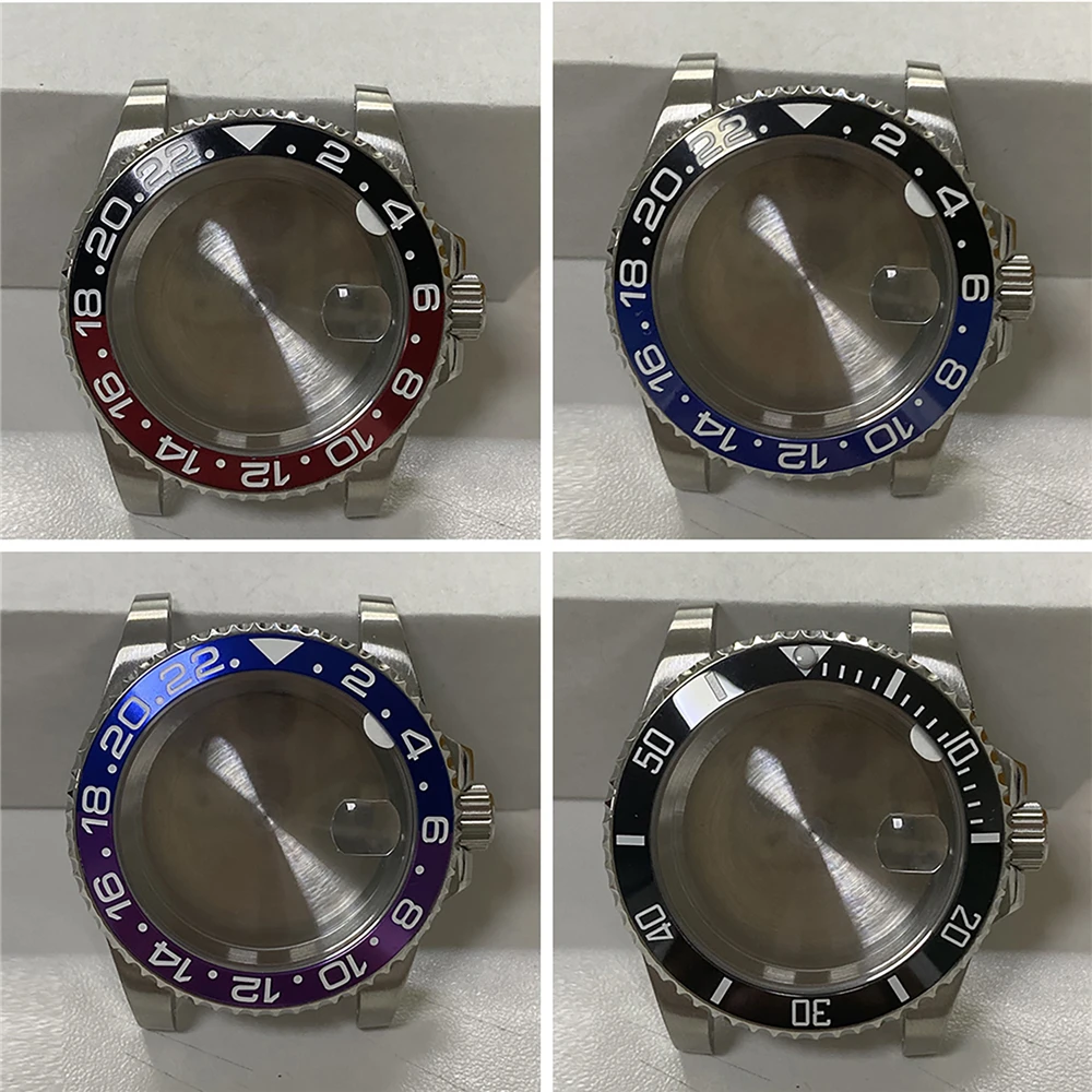 40MM Watch Case Watch Bezel Set for Miyota 8215 8205 8200 for ETA 2836 2834 Watch Movement for Mingzhu 2813 3804 Watch