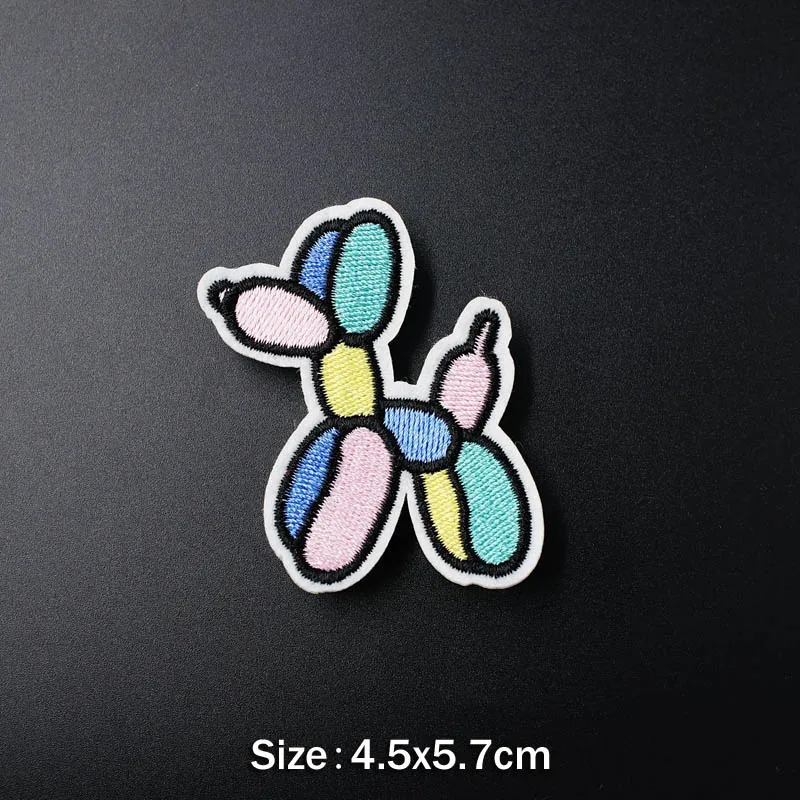 Balloon Dog CAT WOLF TIHRT DIY Badge Embroidery Patch Applique Clothes Ironing Clothing Sewing Supplies Decorative Badges