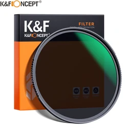 K&F CONCEPT ND8 HD Filter Camera Lens Multi-Resistant Nano X Coating Filter Density 49mm 52mm 58mm 62mm 67mm 72mm 77mm 82mm