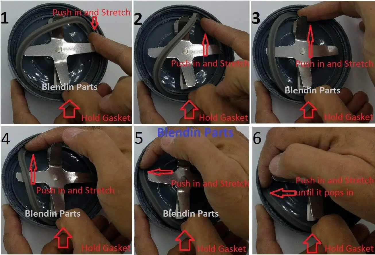 3 Stück Ersatzteile für Entsafter, Silikon-Dichtungsring, Gummidichtung für NutriBullet 600W 900W Entsafter-Ersatzteile – Detail 4