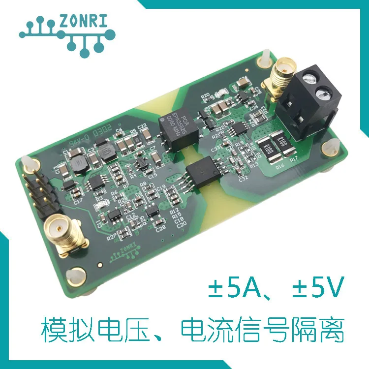 

High-precision Analog Voltage / Current Signal Isolation Module ACPL-790 Plus or Minus 5V Plus or Minus 5A / 200KHz Bandwidth