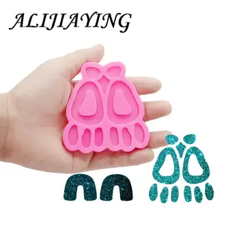 馬蹄形耳環樹脂晶簇模具DIY藝術,水滴形矽膠耳環模具,環氧樹脂樹脂工藝品模具DY1189 8 最佳銷售 晶簇矽膠模具 - №3