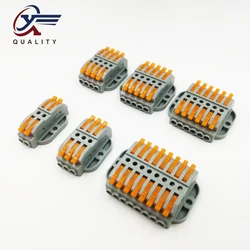 1PCS Wire Connector 2/3/4/5/6/8 pin New Universal Docking Fast Wiring Conductors push-in Terminal Block Electrical Equipment