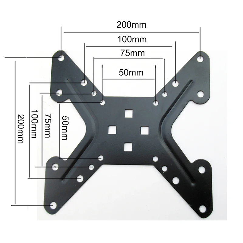 DL-A1 VESA Extension bar Adapter 100x100 to 200x200mm 200X100MM monitor extend support clamp mount bracket