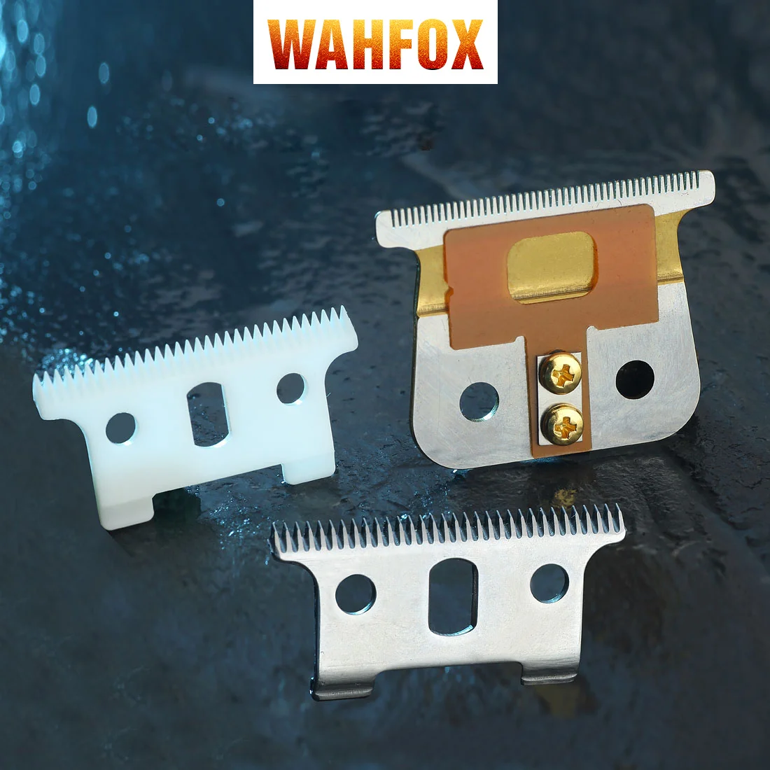 WAHFOX Lưỡi Dao Thay Thế Bộ 32 Răng Tóc Chuyên Nghiệp Cho Andis GTO, Đi, SL,SLS LS,LS2 T-Outliner Bấm