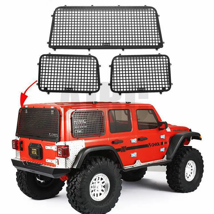 AXIAL SCX10 III metal three-dimensional stainless steel window mesh SCX10 third generation window mesh window metal modification