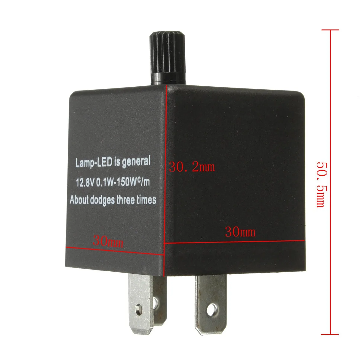 3pins Universal LED Flasher Relay 12V Electronic Adjustable Freauency LED Turn Signal Light Blinker Flasher Relay