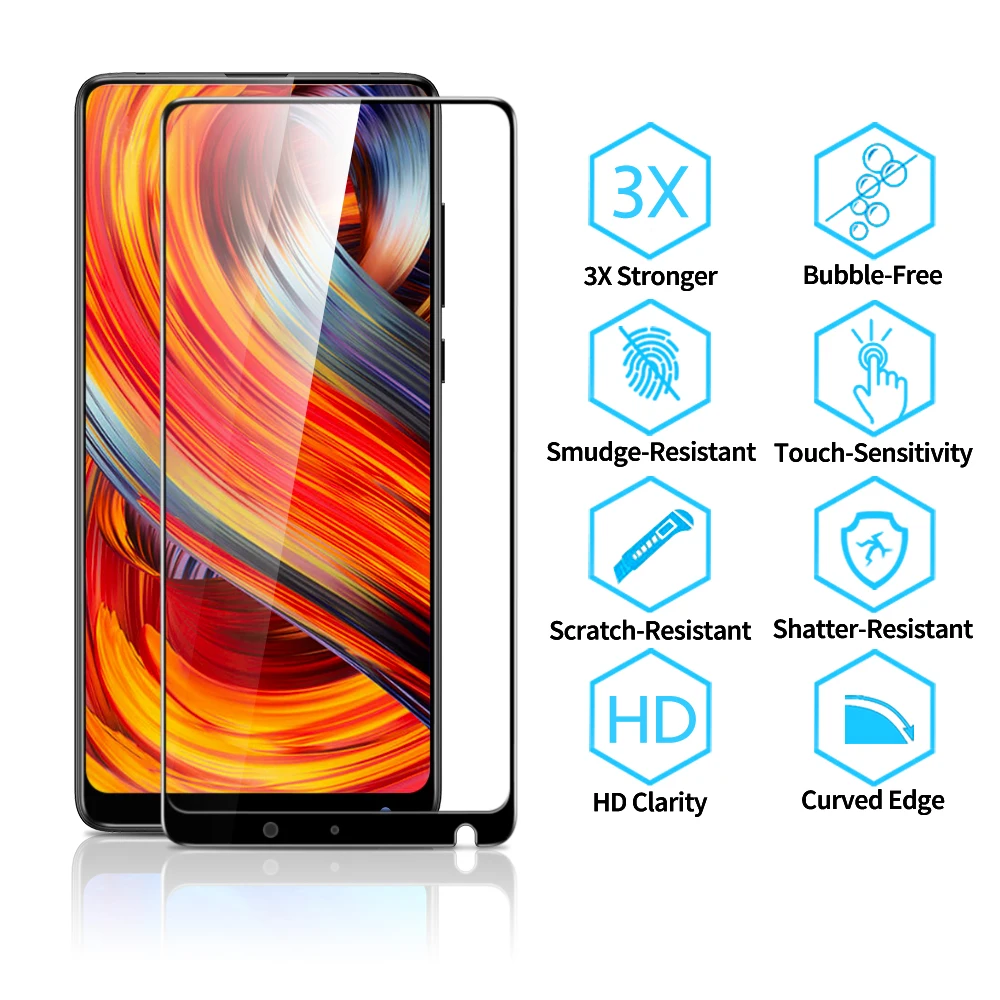 For Xiaomi MIX 2 2S Mix3 Screen Protector for Xiaomi 8 8 SE 9H 3D Full Coverage tempered glass Film for Xiaomi MI 9 SE 9 Pro