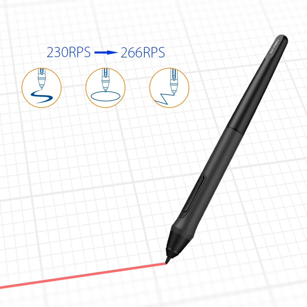 XPPen Deco 03 Wireless 2.4G Digital Graphics Drawing Tablet Drawing Pen Tablet with Battery-Free Passive Stylus and 6 Shortcut