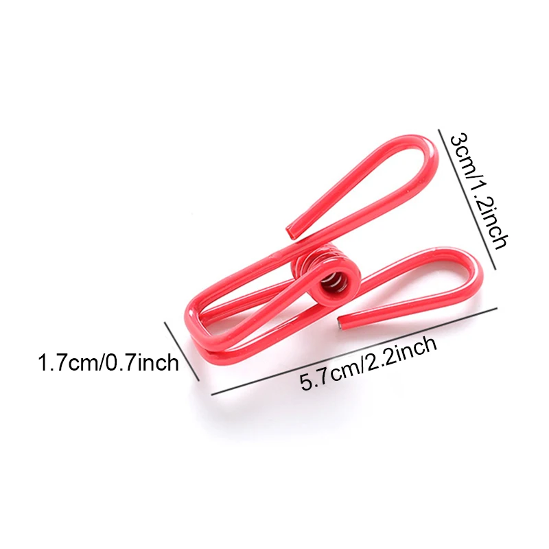 Multi-Purpose Utility Clip Heavy Duty Metal Durable Windproof Clothes Pegs for Laundry Hanging Kitchen Bags Clothes Pegs Storage