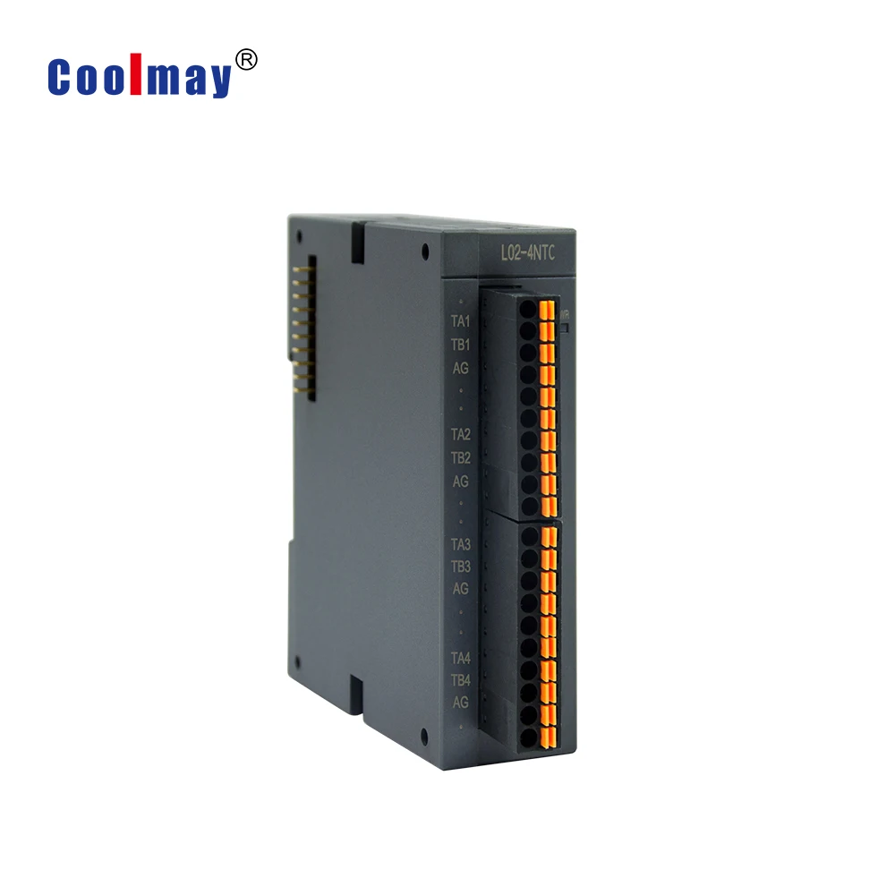 Coolmay L02-4NTC 4-قناة الثرمستور استشعار درجة الحرارة نوع الاستشعار NTC10K