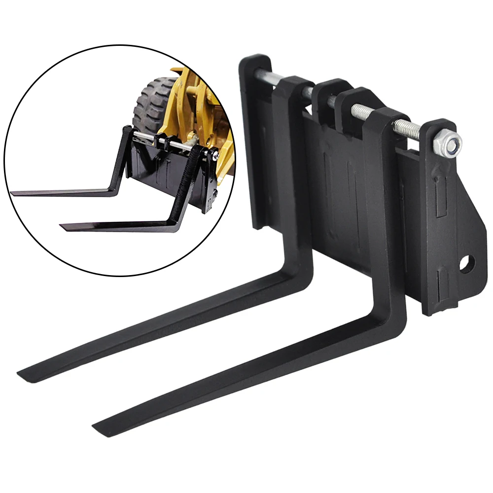 Upgrade Huina 583 Loader Quick Hitch and Fork Lift Attachment For Huina 1583 Loader Model Modified Pallet Fork Accessories