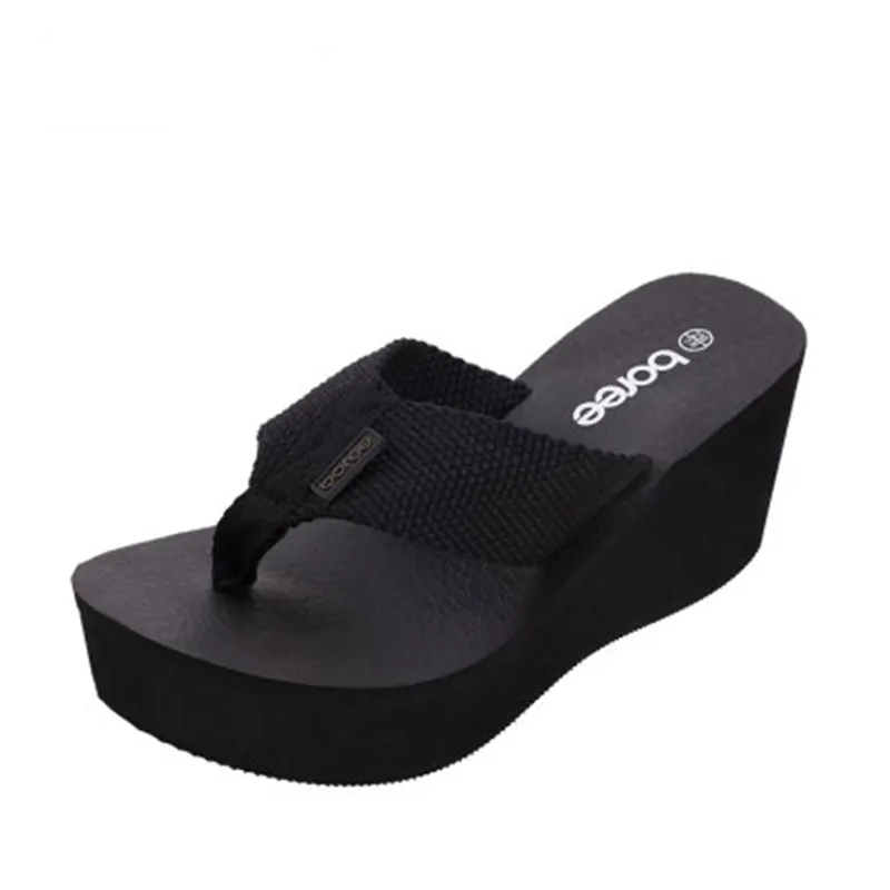 BOREE Flip Flops Women Shoes Beach Sandals Wedge Platform Light Plus Size Shoes Non-slip Slippers dames teenslippers zomer 2020