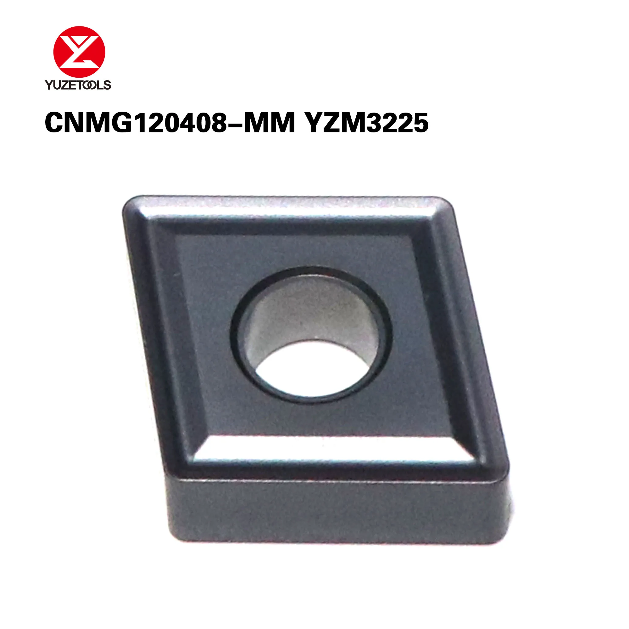 10pcs CNMG090308-MM YZM3225 CNC Cutter Medium Finish Machining Stainless Steel Processing Lathe Turning Carbide Inserts