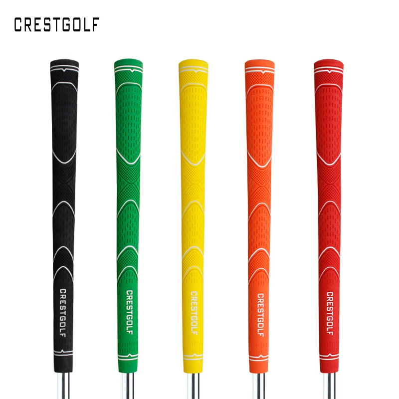 Crestgolf-Mini palos de Golf de goma para niños, empuñaduras de Putter de alta calidad, 5 colores, 1 unidad, 10 unidades por paquete