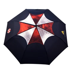 Movie Biohazard Resident Umbrella Men Woman Large Outdoor Travel Windproof Anti UV Sun Parasol Folding Business Paraguas Gift