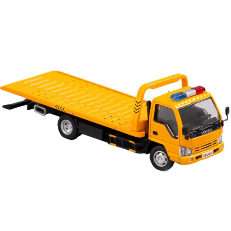 Isuzu Flatbed Truck Model GCD 1:64 Isuzu 4k Wrecker Truck Fire Truck Alloy Car Model