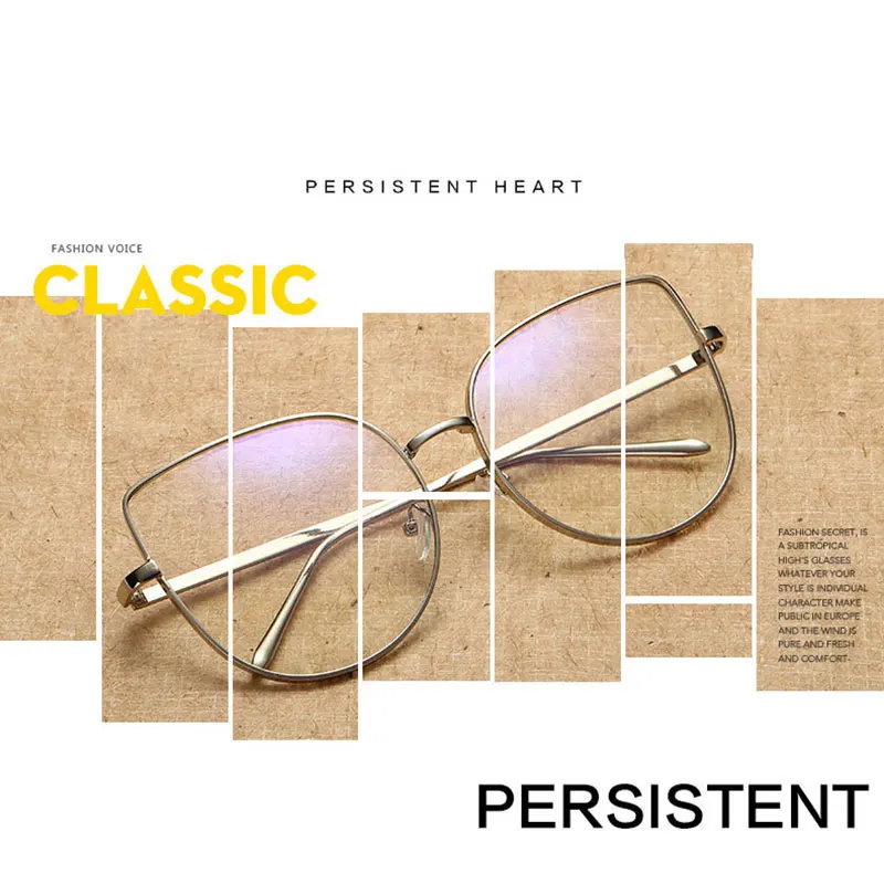 New Arrival Fashion Metal Frame Glasses Full Rim Optical Spectacles Men and Women Style Hot Selling
